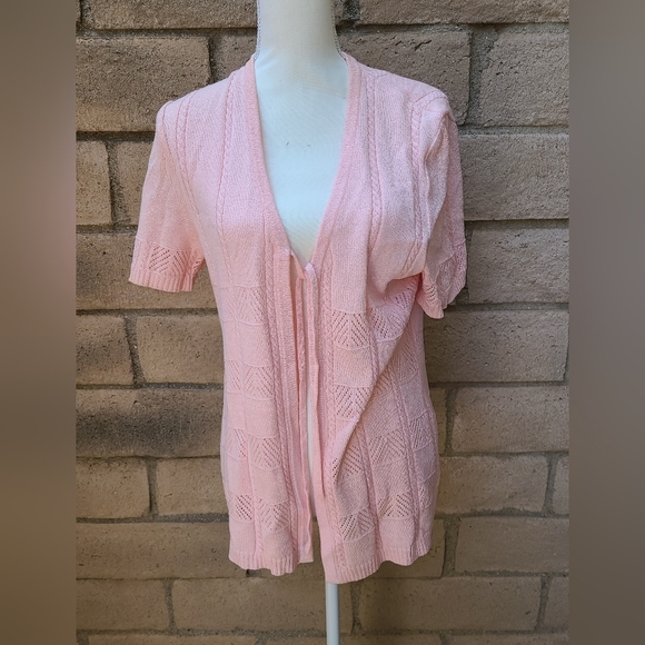 SAINT John Collection by Marie Gray Short Style Cardigan Short Sleeve Size 8. - Picture 2 of 4